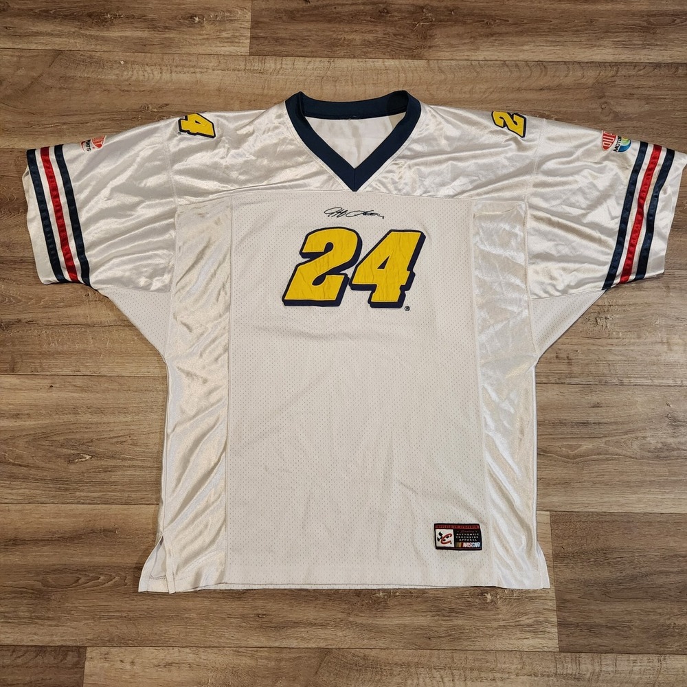 Chase Authentics Jeff Gordan Jersey White XL Jersey Mesh Sewn Stitched Nascar